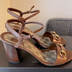 Gucci Horsebit mid heel sandal